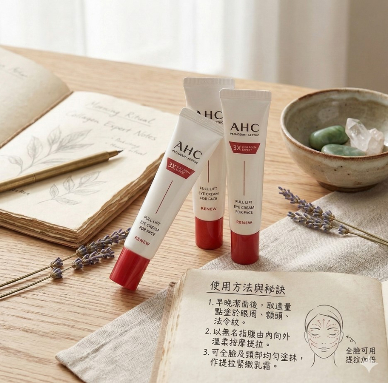 韓國 AHC 第十四代 4D 3X Collagen Expert 全臉按摩緊緻眼霜 12ml