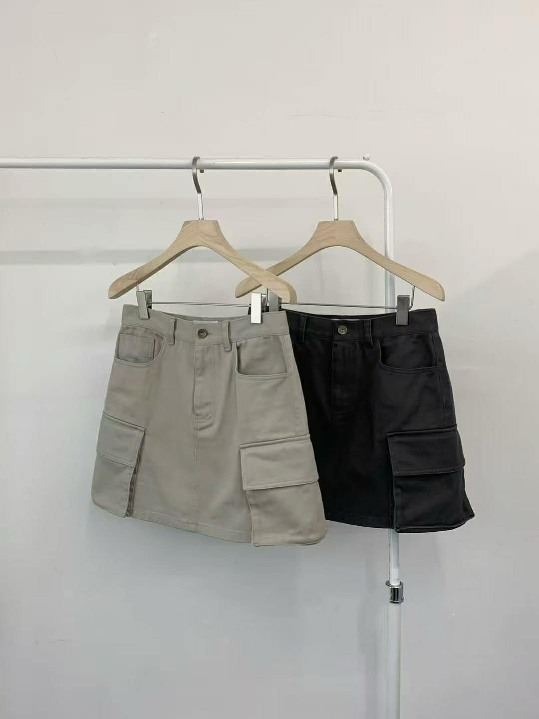PA14 A字口袋工裝短裙