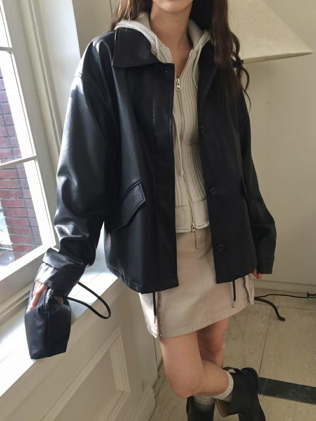 PA14 A字口袋工裝短裙