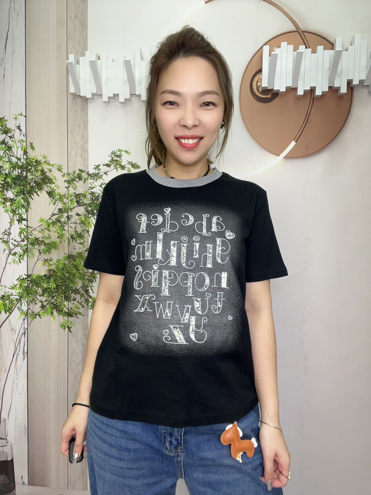 Mar 閃英文字top ~ 153G