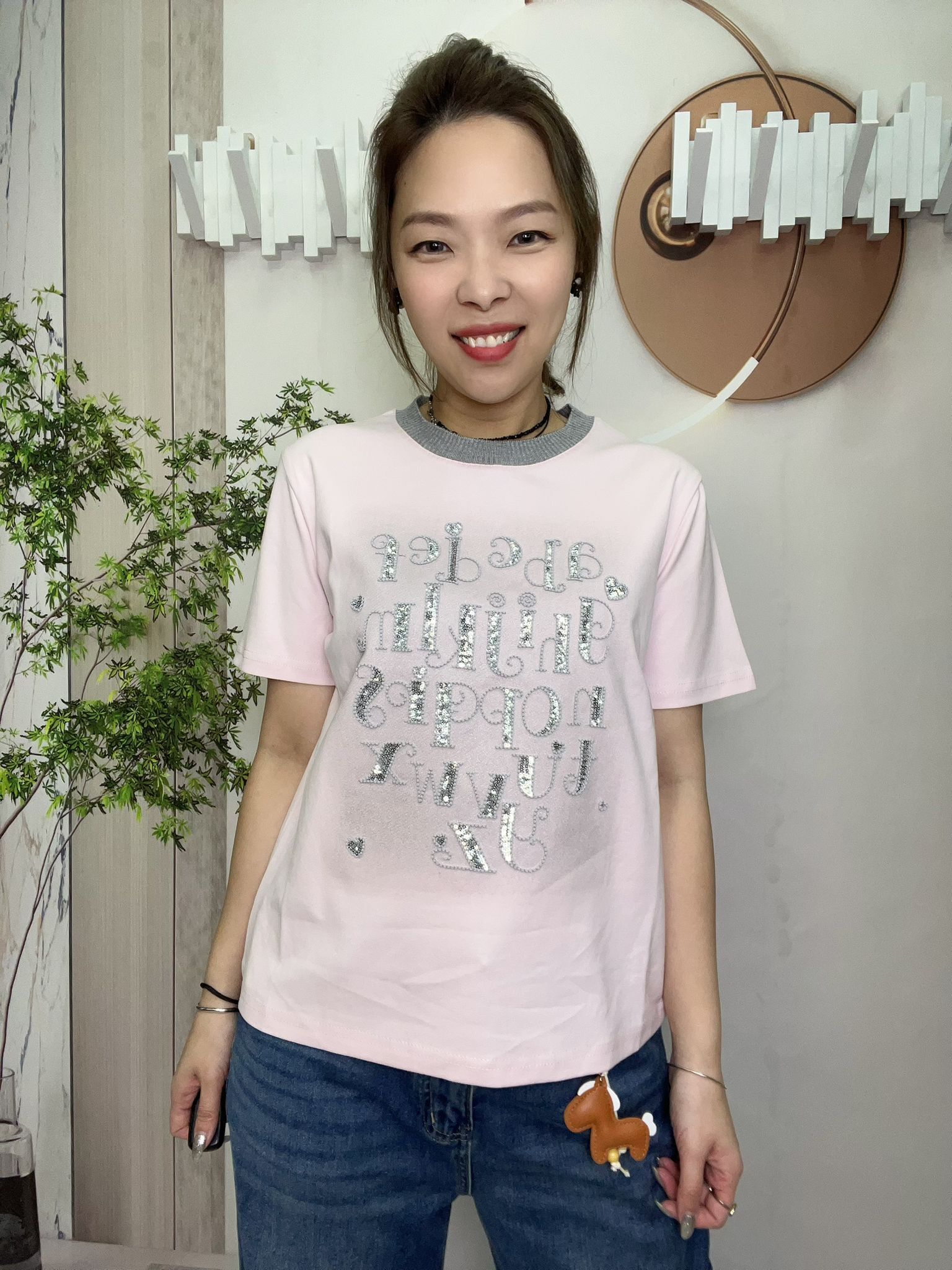 Mar 閃英文字top ~ 153G