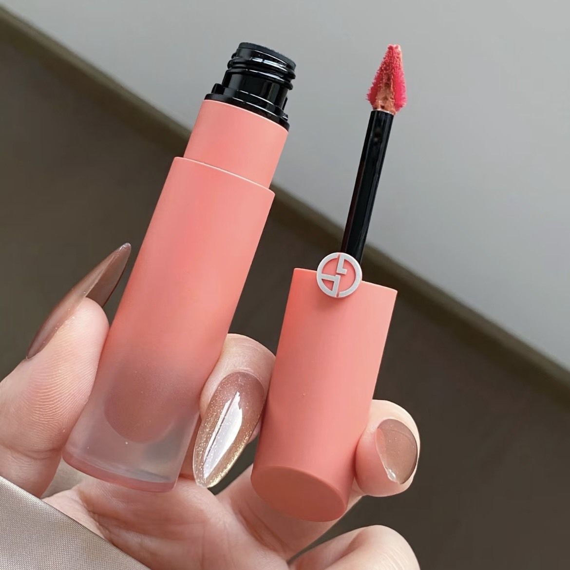 Armani 奢華絲緞訂製水唇釉 威尼斯限定版 #20 朝霞暖棕