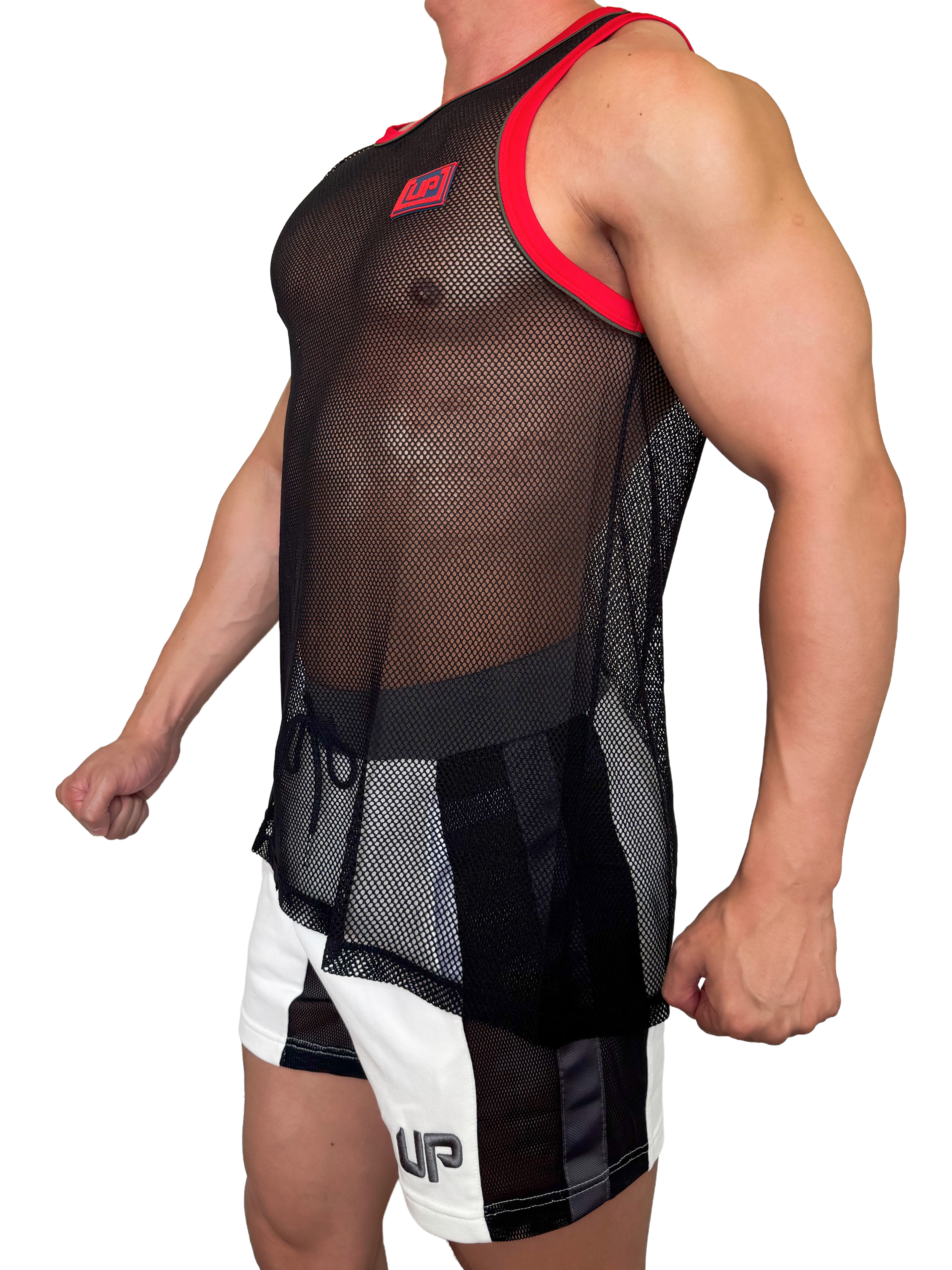 2026 全新系列 - Show UP Max 透視背心 網黑/夏日紅