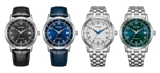 行貨 Citizen 星辰 Automatic Gents Watch NJ0210-05E 黑色錶盤、NJ0210-13L 藍色錶盤、NJ0210-56A 白色錶盤、NJ0210-56M 綠色錶盤 男士自動機械錶