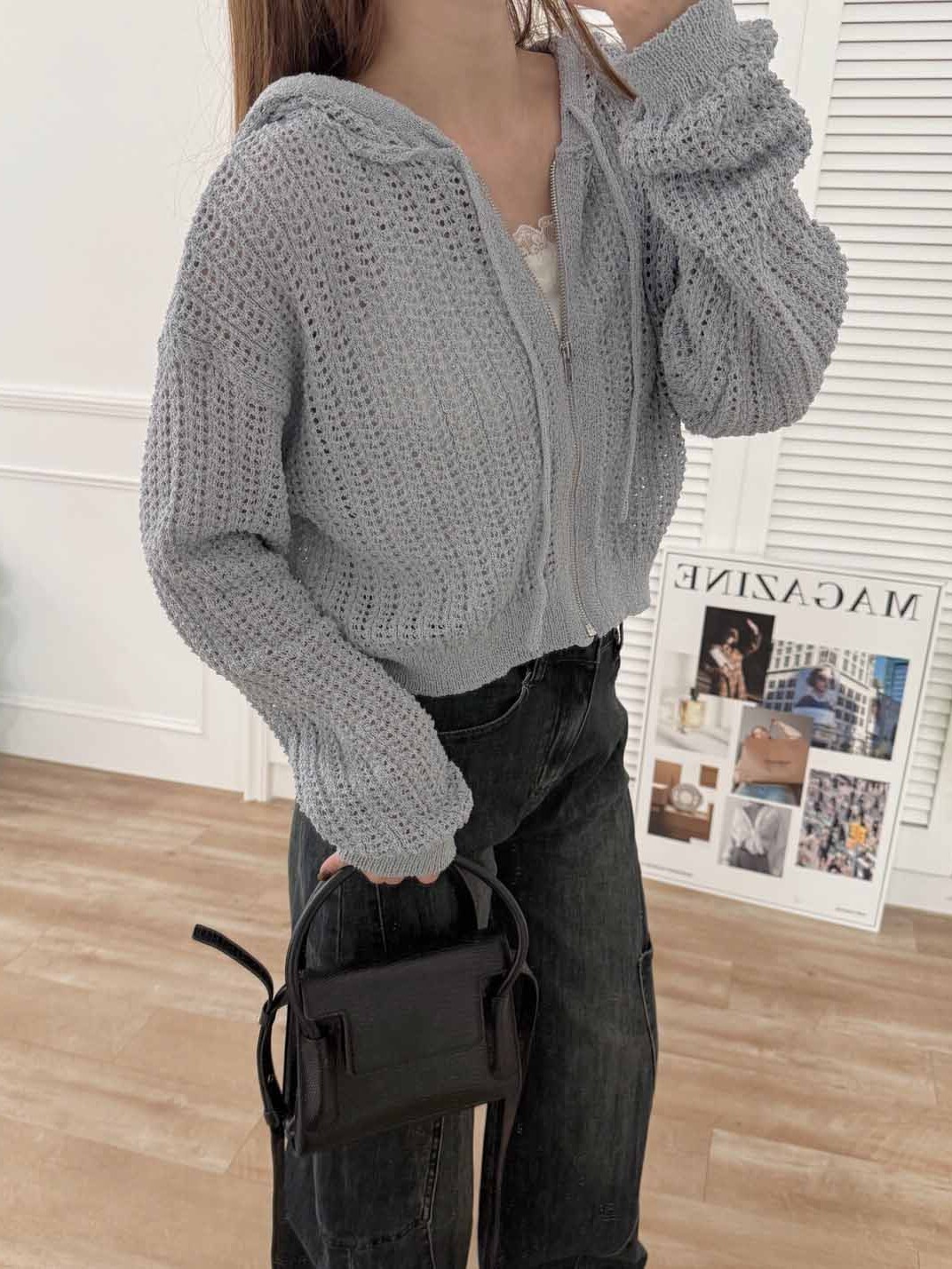 法朵Fado shop｜洞洞針織連帽外套 8125005 五色