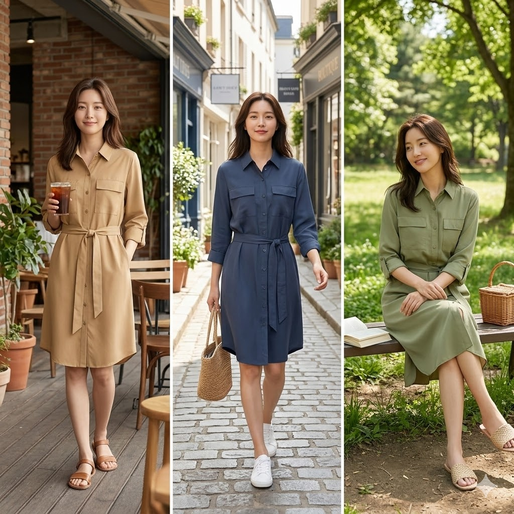 【預購】Tommy Hilfiger H031002 長袖繫帶恤衫連衣裙