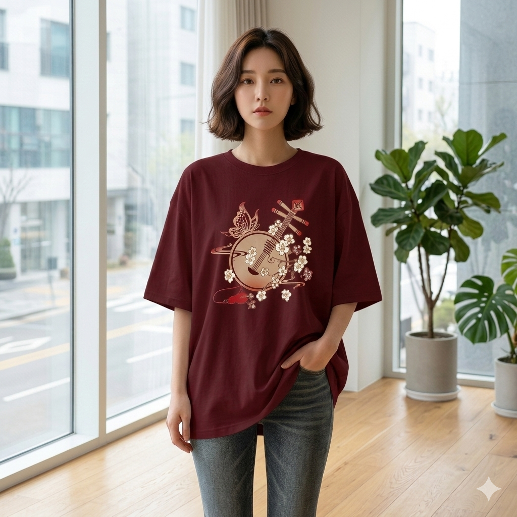 【ASister 小姊姊】AS0019#純棉上衣☆*幽蘭琵琶*中長版短袖T恤(6色 S-3XL)