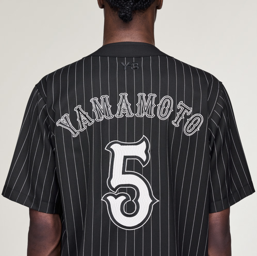 【 Y-3 ELITE 5 BASEBALL SHIRT 拉鍊短袖球衣 - 黑 】