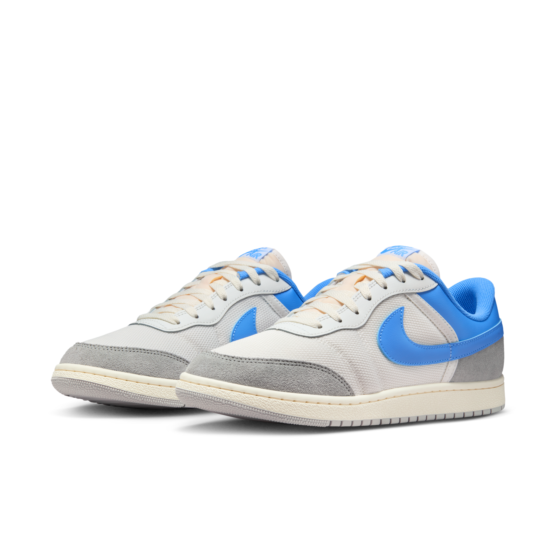 男鞋 NIKE AIR JORDAN SKYLINE LOW 白灰藍 網布 麂皮 緩震 復古 運動鞋【IM2055-100】