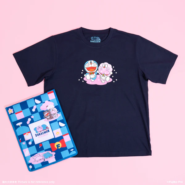多啦A夢主題紀念限定款T恤（深藍色）