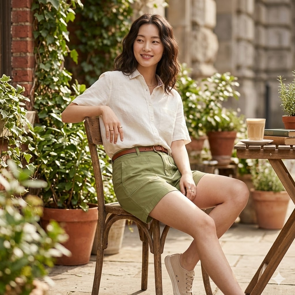 【預購】Tommy Hilfiger H031003 經典貼袋 5 吋女裝短褲