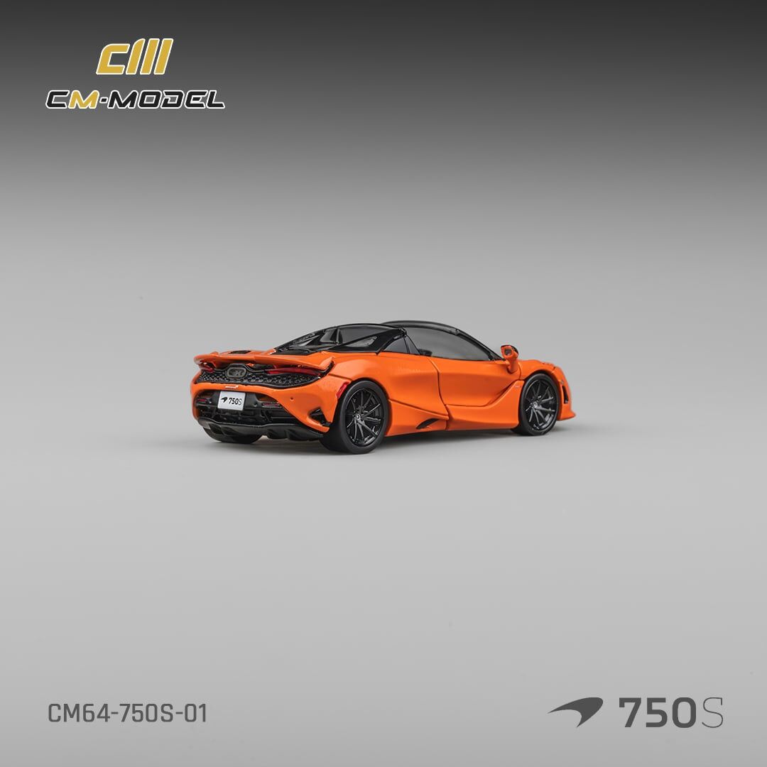 預訂:1/64  CM Model  McLaren 750S Spider Ember Orange (CM64-750S-01)