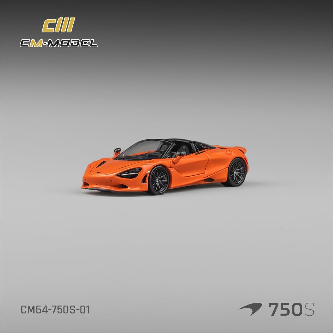預訂:1/64  CM Model  McLaren 750S Spider Ember Orange (CM64-750S-01)