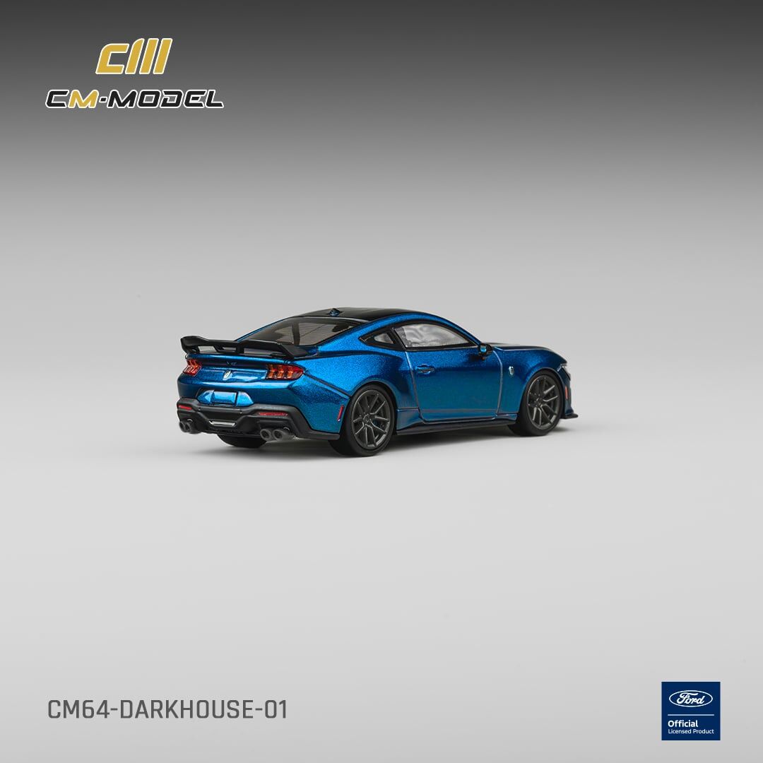 預訂:1/64 CM Model Ford Mustang DarkHorse Blue Ember Metallic (CM64-DarkHorse-01)