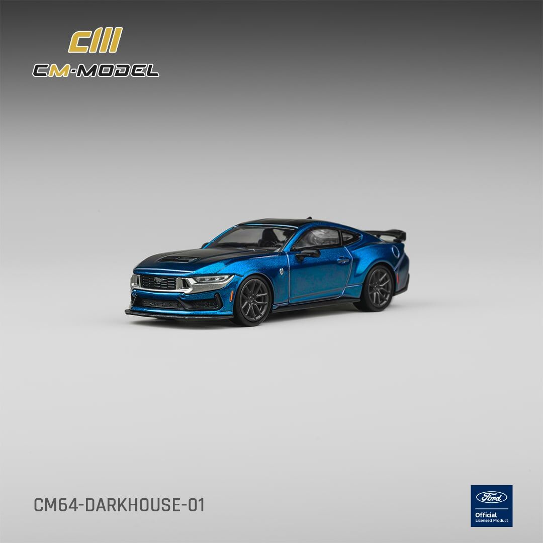 預訂:1/64 CM Model Ford Mustang DarkHorse Blue Ember Metallic (CM64-DarkHorse-01)