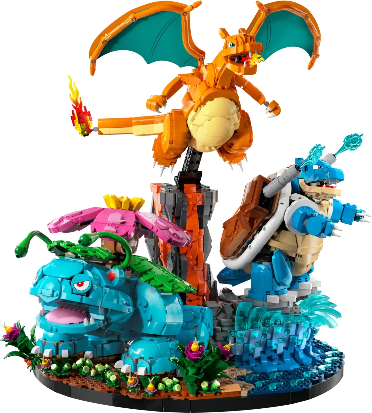 (預訂26年3月尾出貨) LEGO® 72153 Pokémon™ :  Venusaur, Charizard and Blastoise 「妙蛙花、噴火龍、水箭龜」