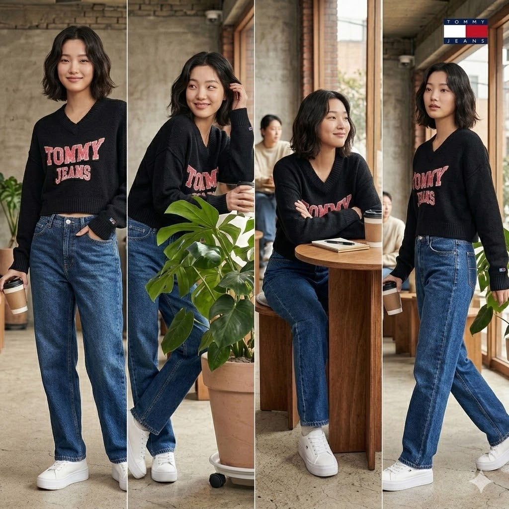 【預購】Tommy Jeans H031005 Logo V領針織冷衫