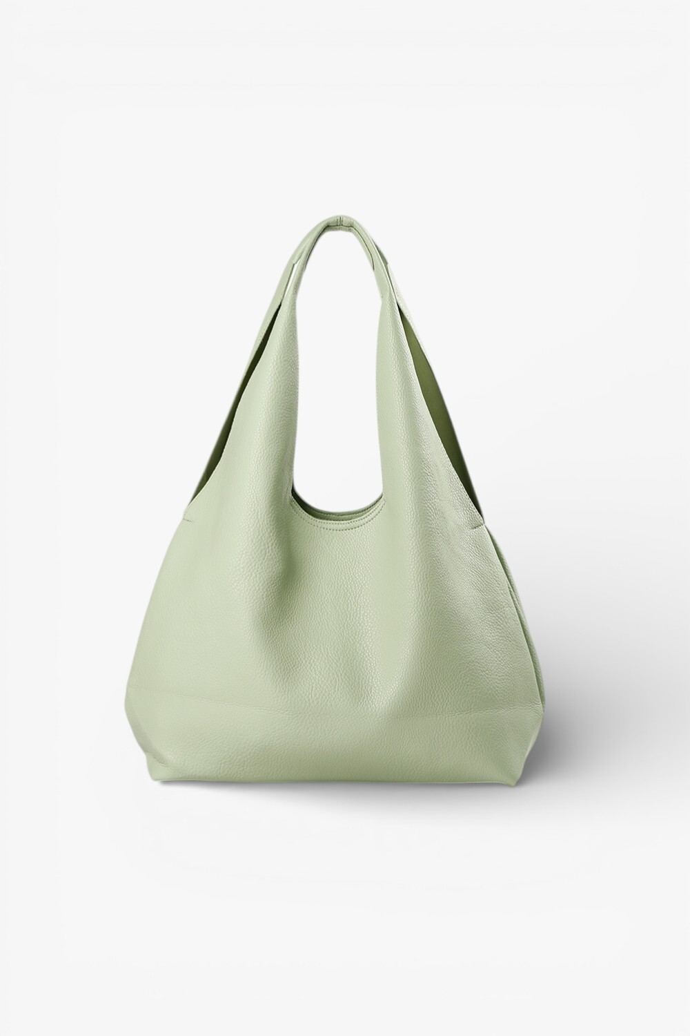 Fairy 素面簡約肩背包 粉綠