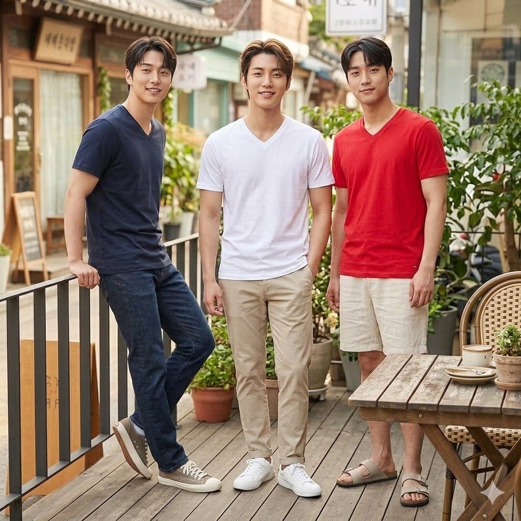 【預購】Tommy Hilfiger H031006 V領男裝短袖 3 件裝