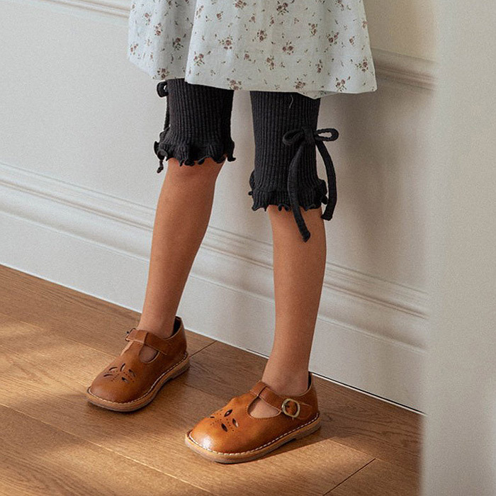 正韓夏nounou 四色甜美綁帶內搭褲