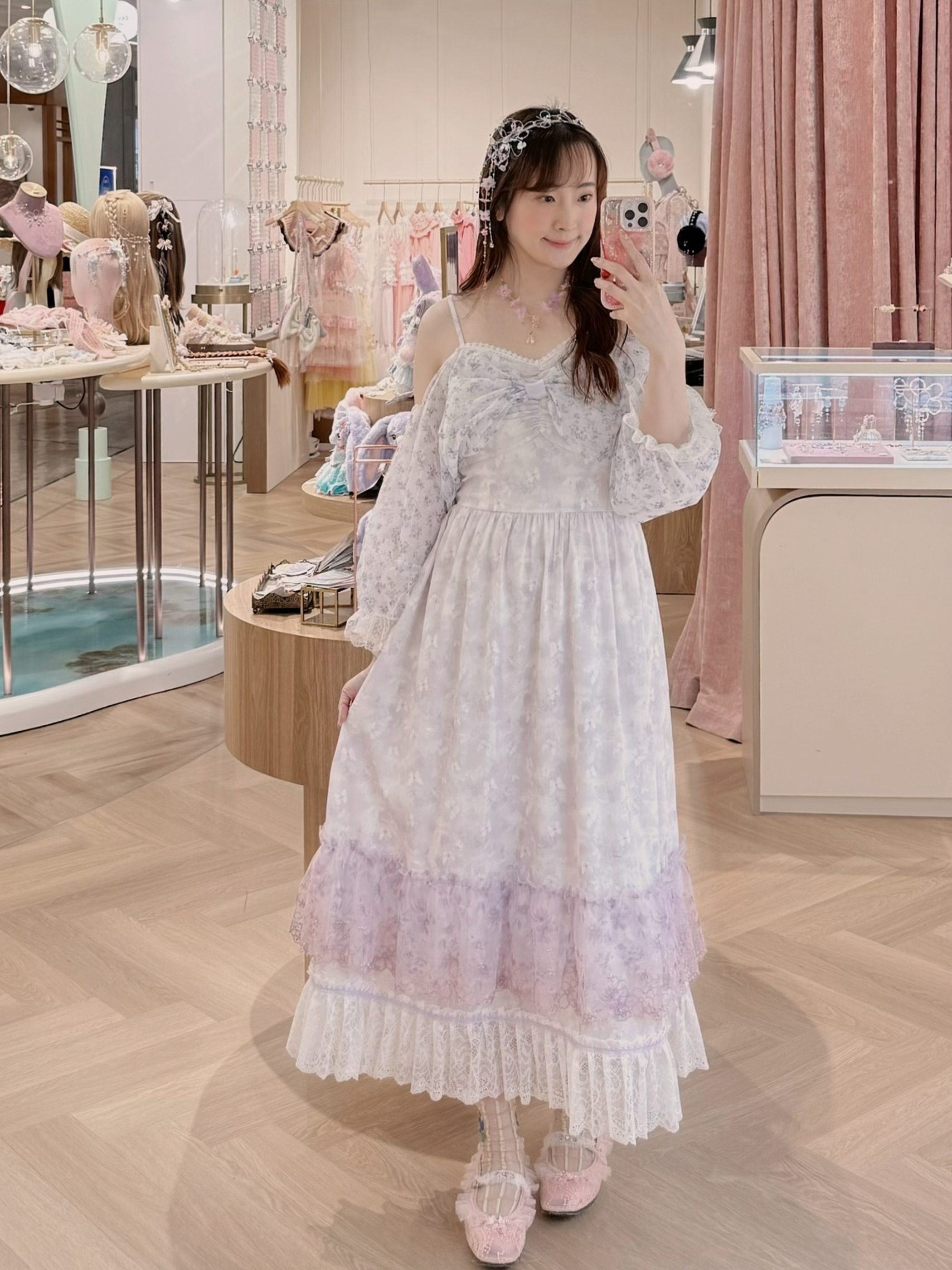 13501 2-Way Ribbon Tie Lace Dream Skirt