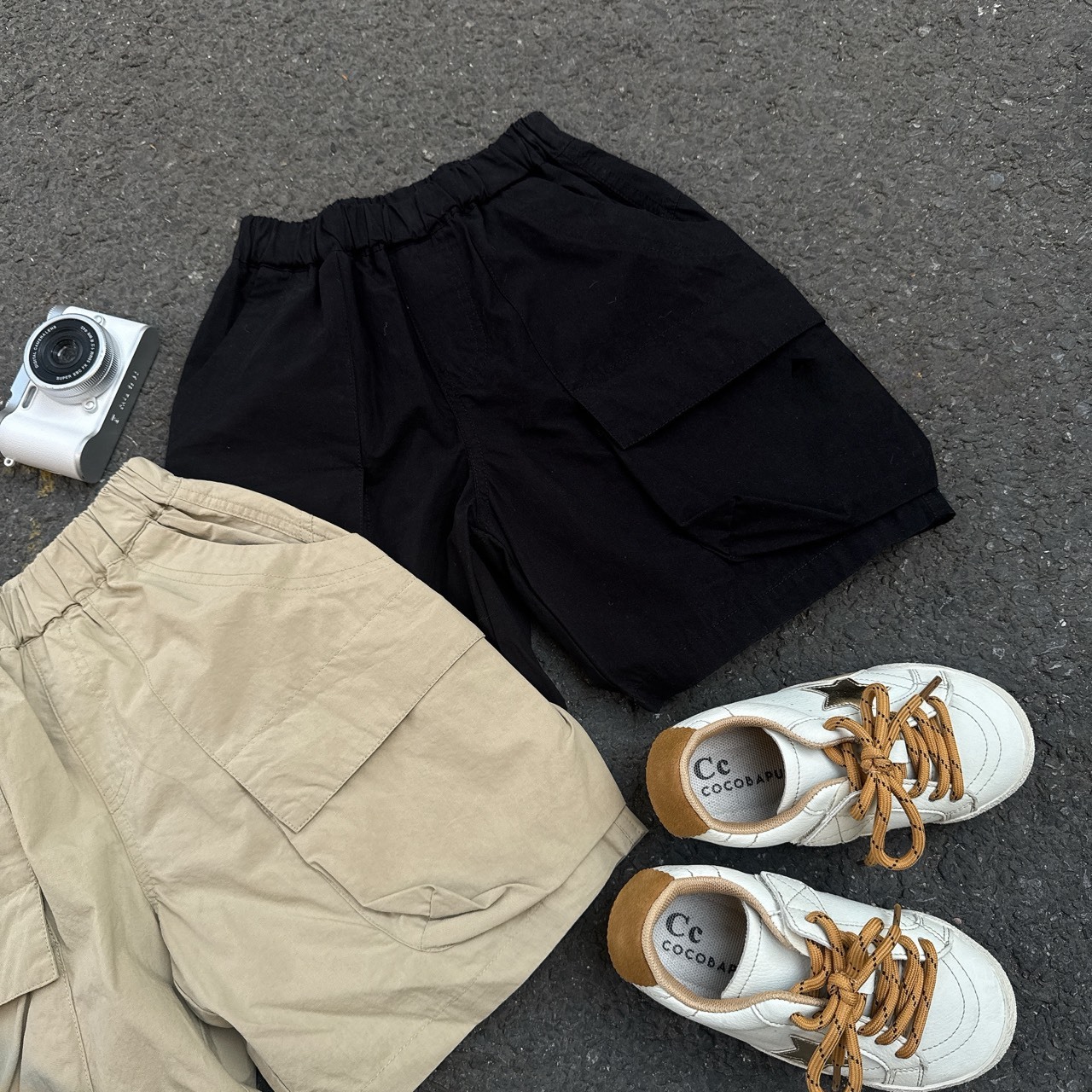 休閒大口袋短褲