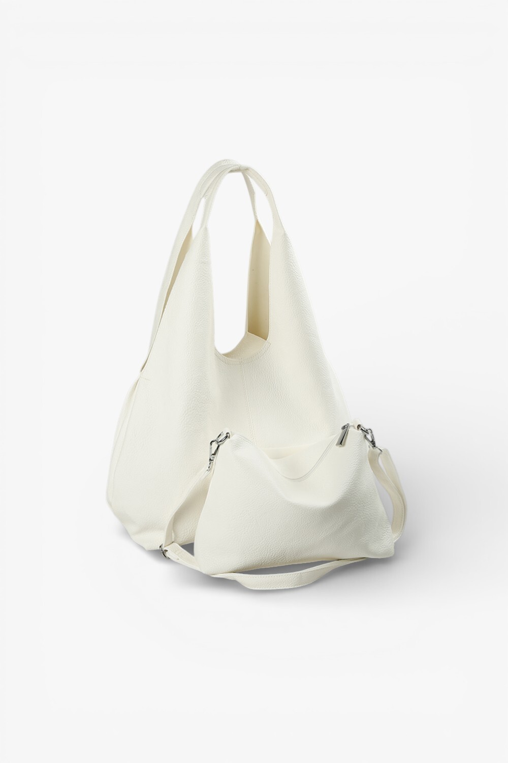 Fairy 素面簡約肩背包 白色