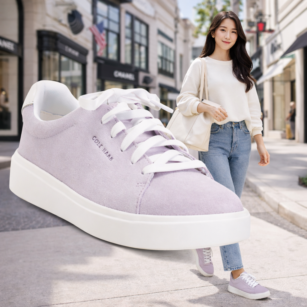 【預購】COLE HAAN H021912 女裝麂皮旅行者運動鞋