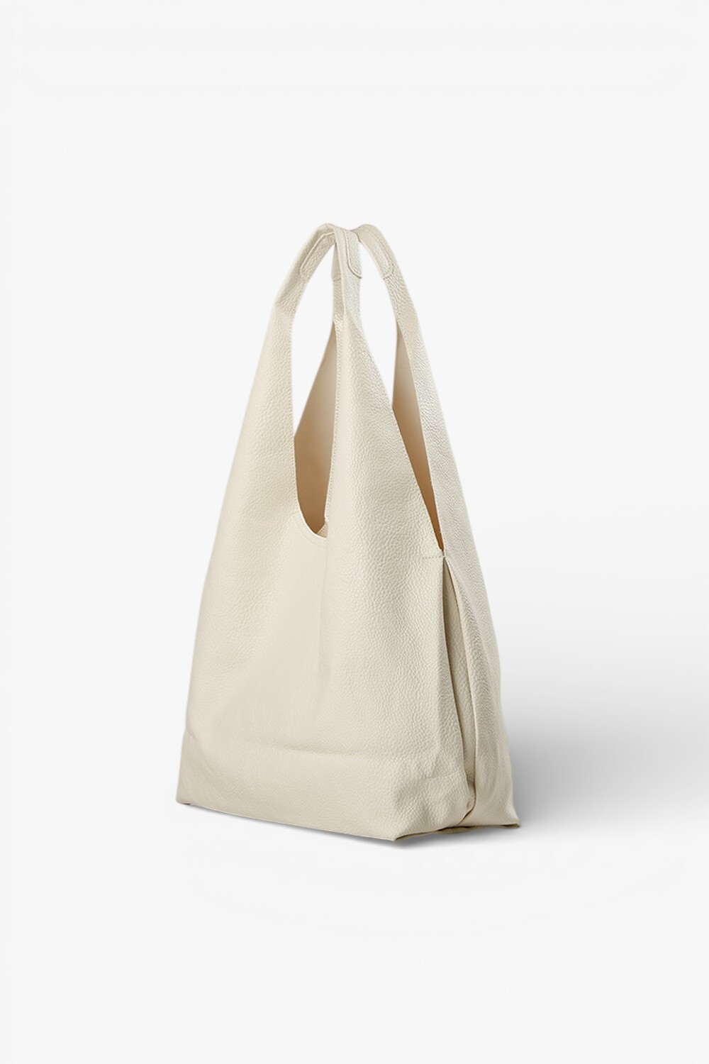 Fairy 素面簡約肩背包 米白