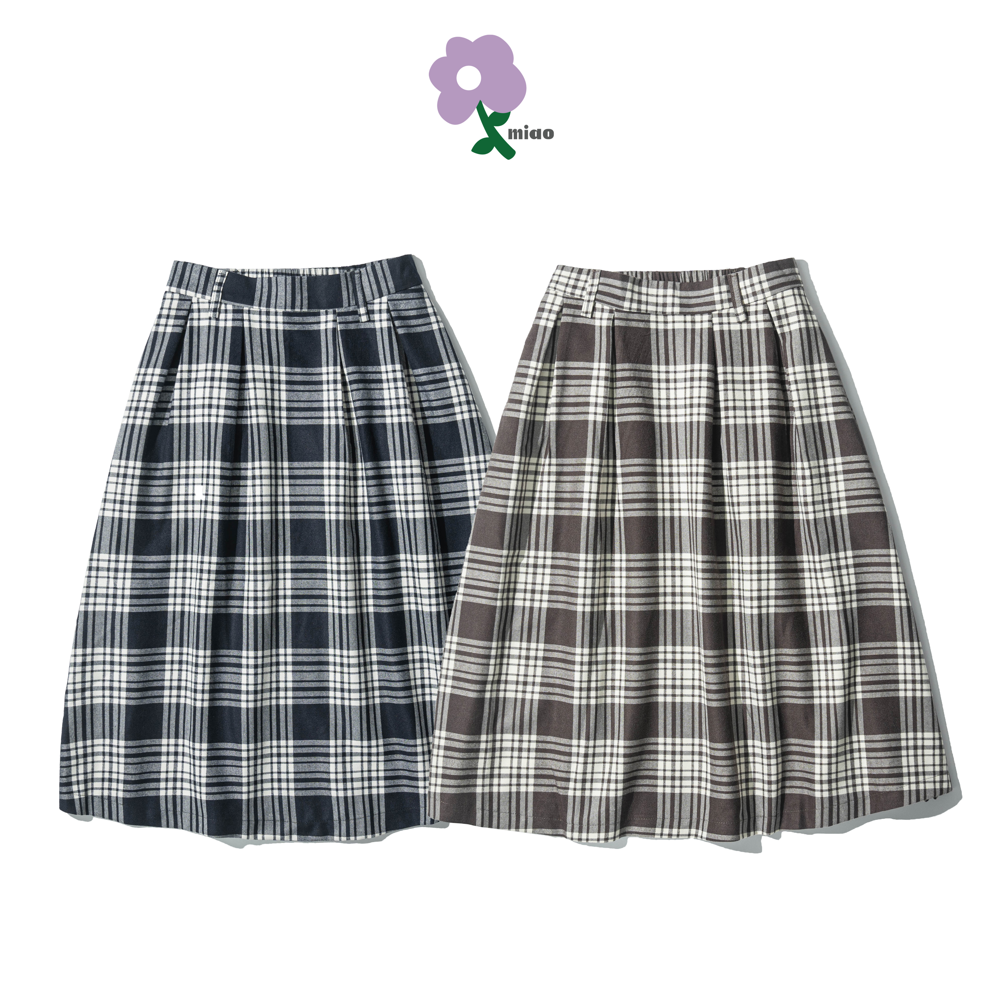 AGILITY MIAO Plaid Skirts 女裝 格紋 長裙 [M-SK9]