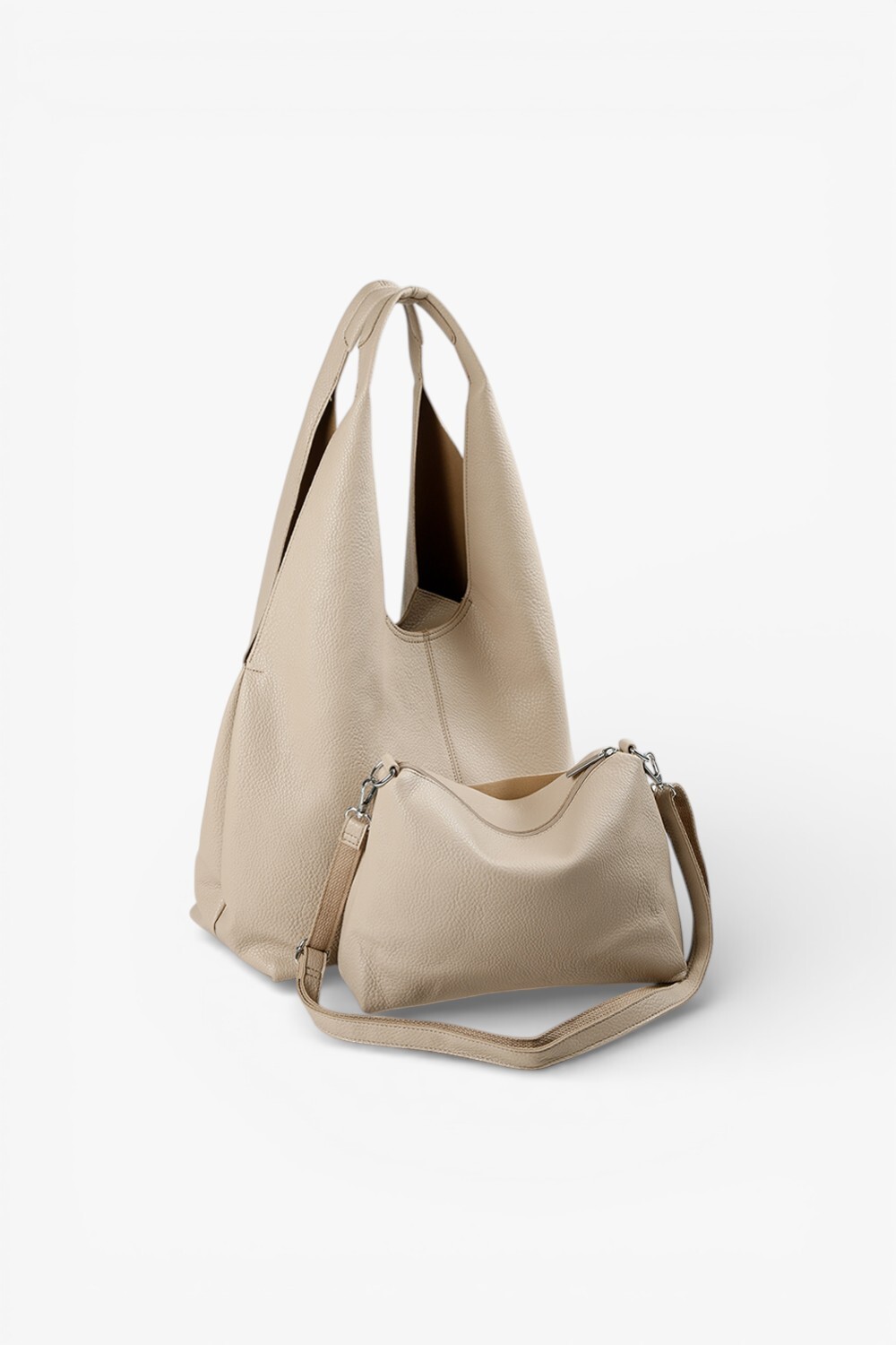 Fairy 素面簡約肩背包 藕粉