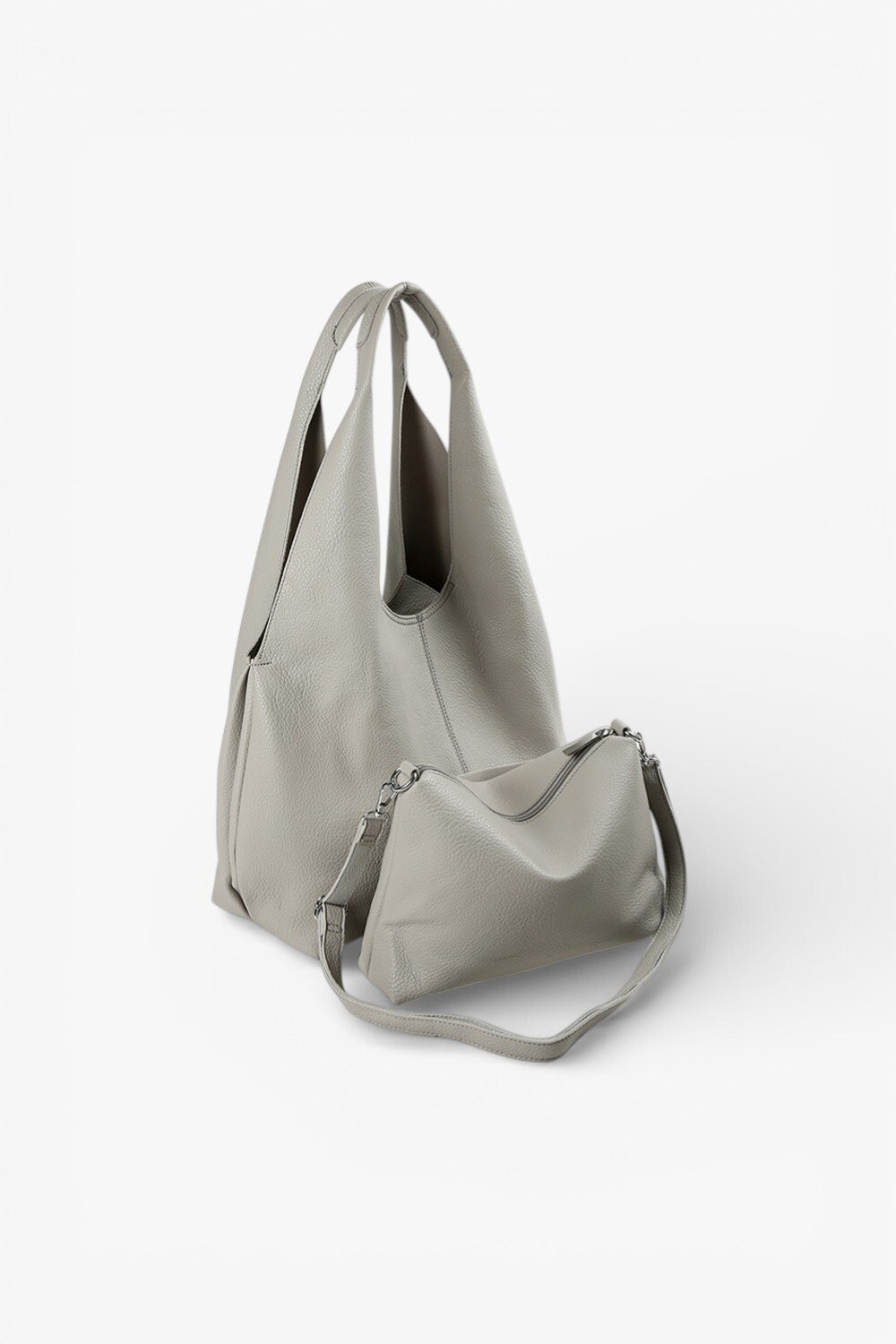 Fairy 素面簡約肩背包 灰色