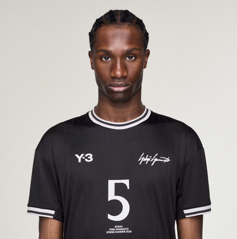 【 Y-3 ELITE 5 SS FTBL 輕量短袖球衣 - 黑 】
