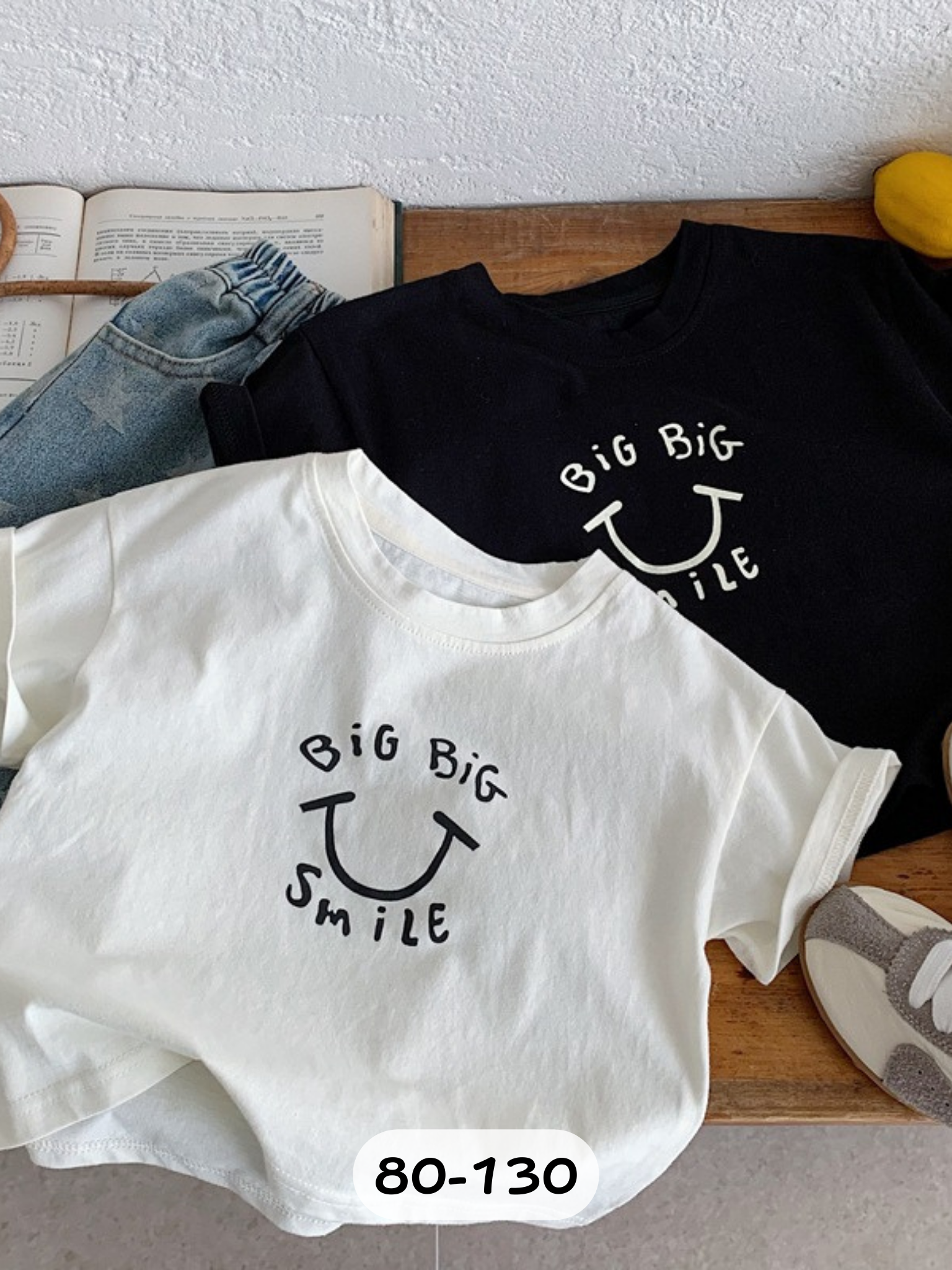 黑白大笑臉 短袖上衣