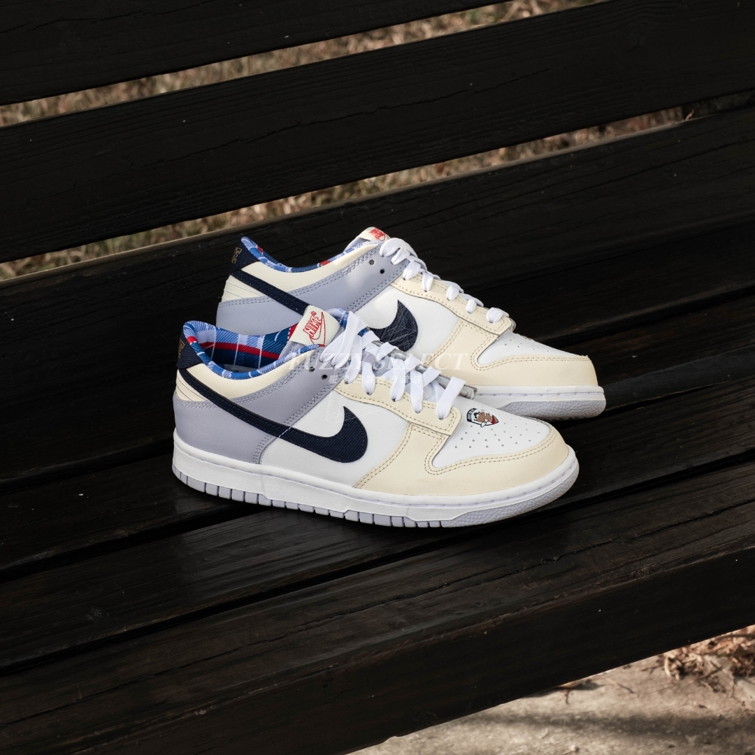 【逢甲 FUZZY】Nike Dunk Low GS "Just Do It" 米白 藍紫 IH7343-141