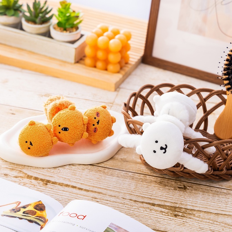 預訂｜白熊 & 可樂餅 毛公仔髮夾