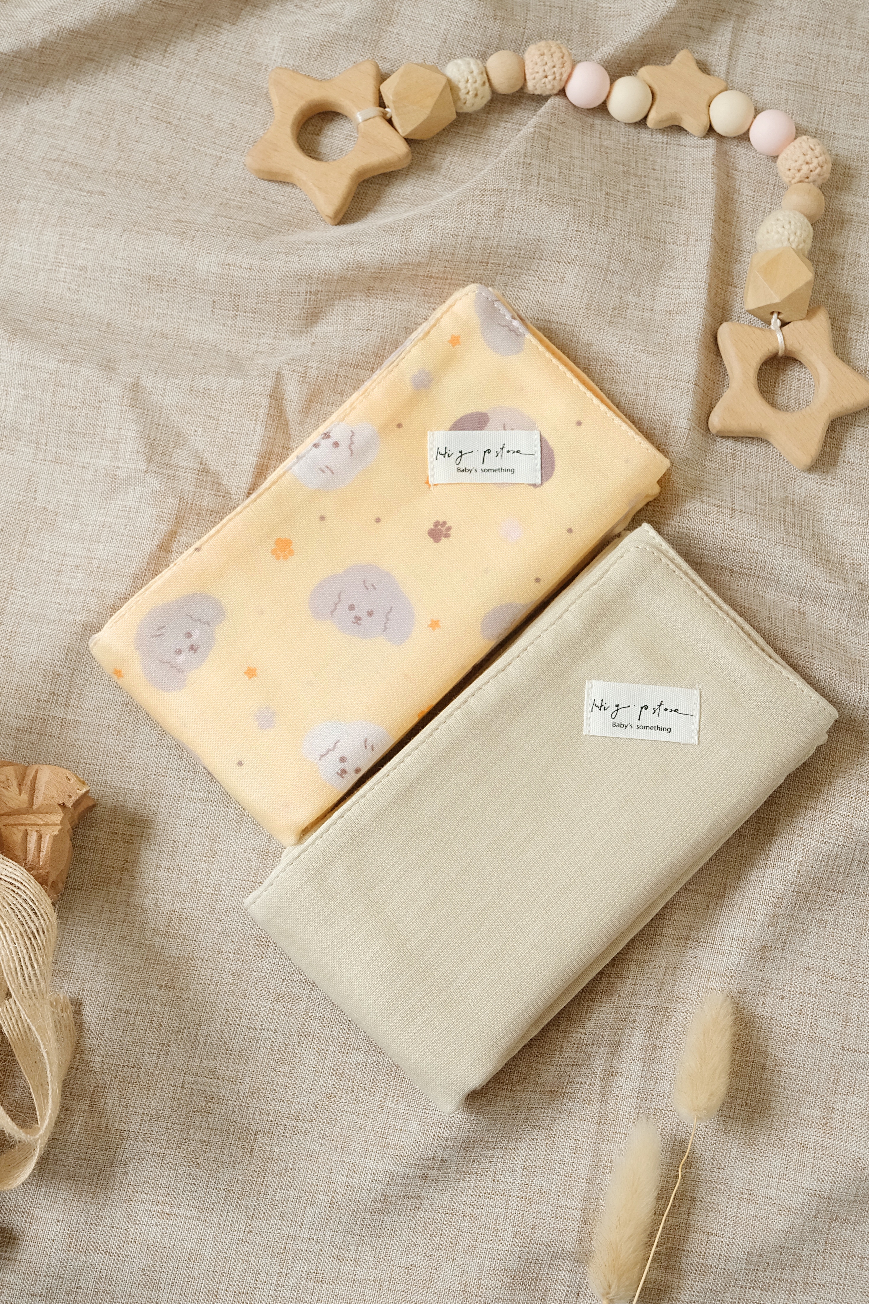 Hi Y.P store-拍嗝巾-獨家設計款-汪汪星語（2件組)