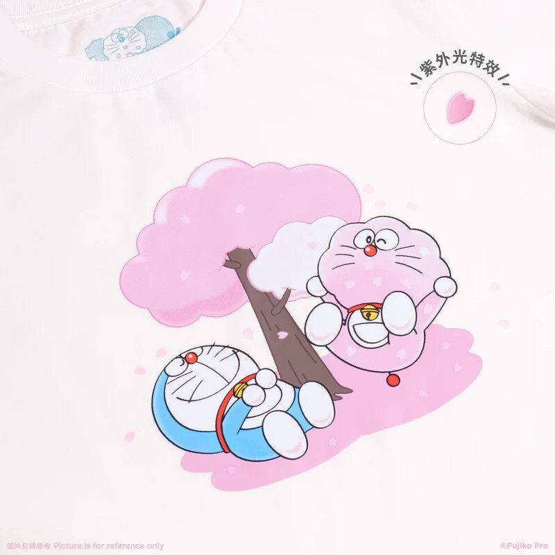 100% Doraemon Sakura Fest Special Edition Kids T-Shirt (White)