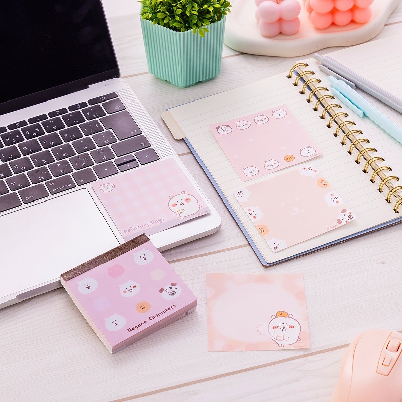 預訂｜Nagano Characters 粉紅色方形Memo