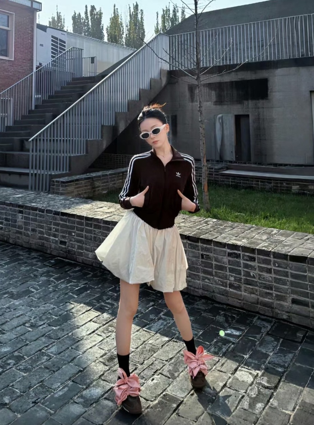 Adidas 復古直紋外套