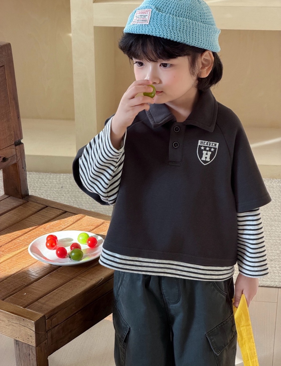 雙口袋工裝休閒長褲