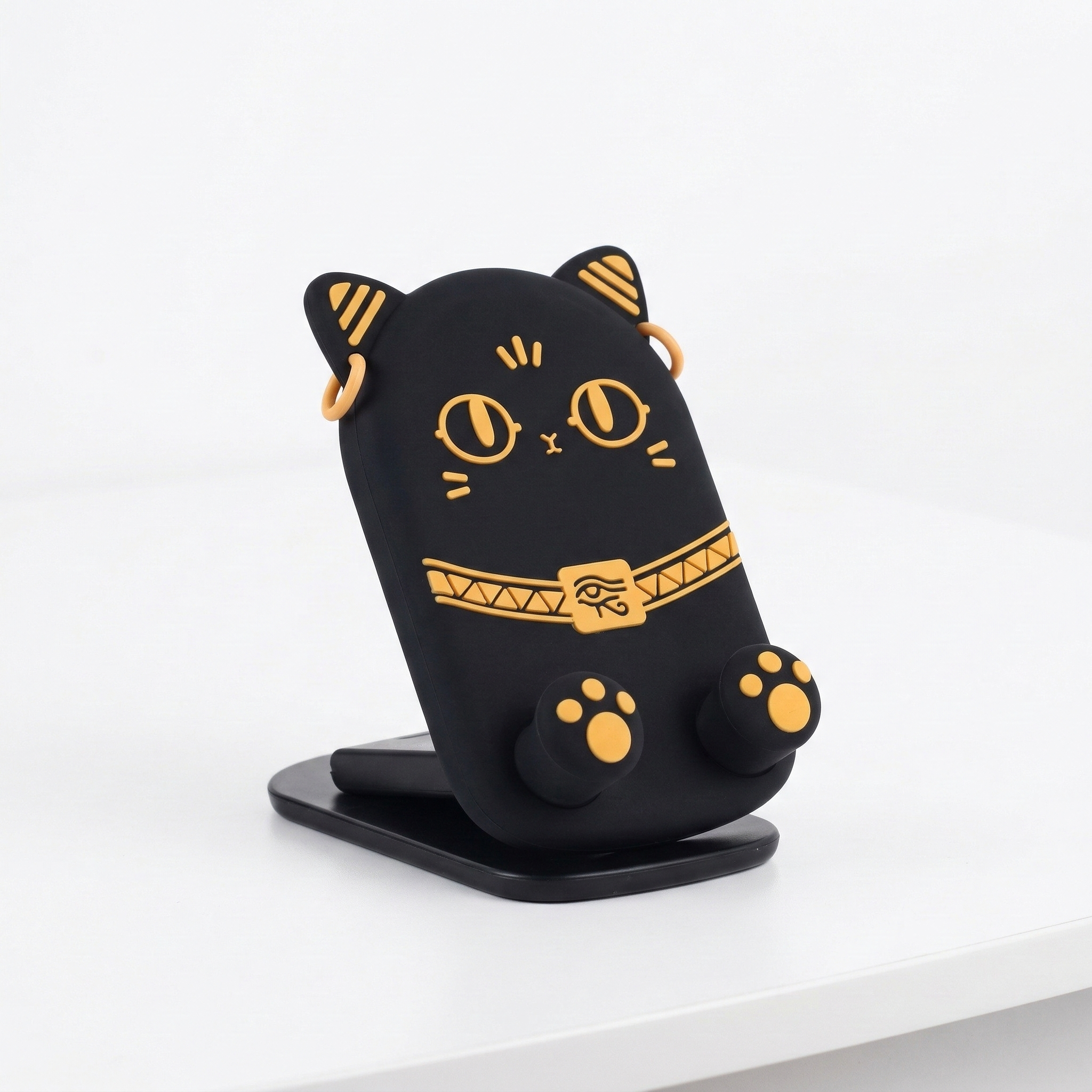 大英博物館｜安德森貓和她的朋友們系列｜萌貓懶人桌面摺疊手機支架