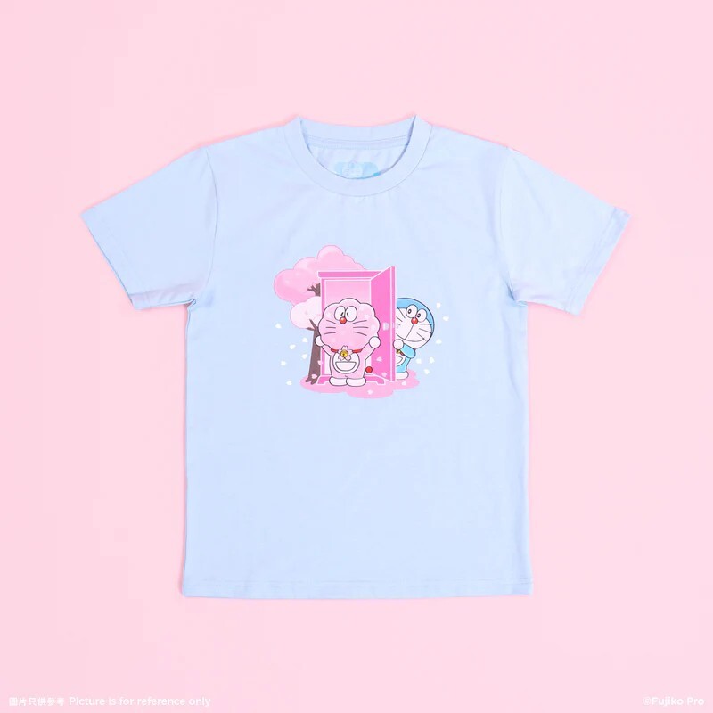 100% Doraemon Sakura Fest Special Edition Kids T-Shirt (Light Blue)