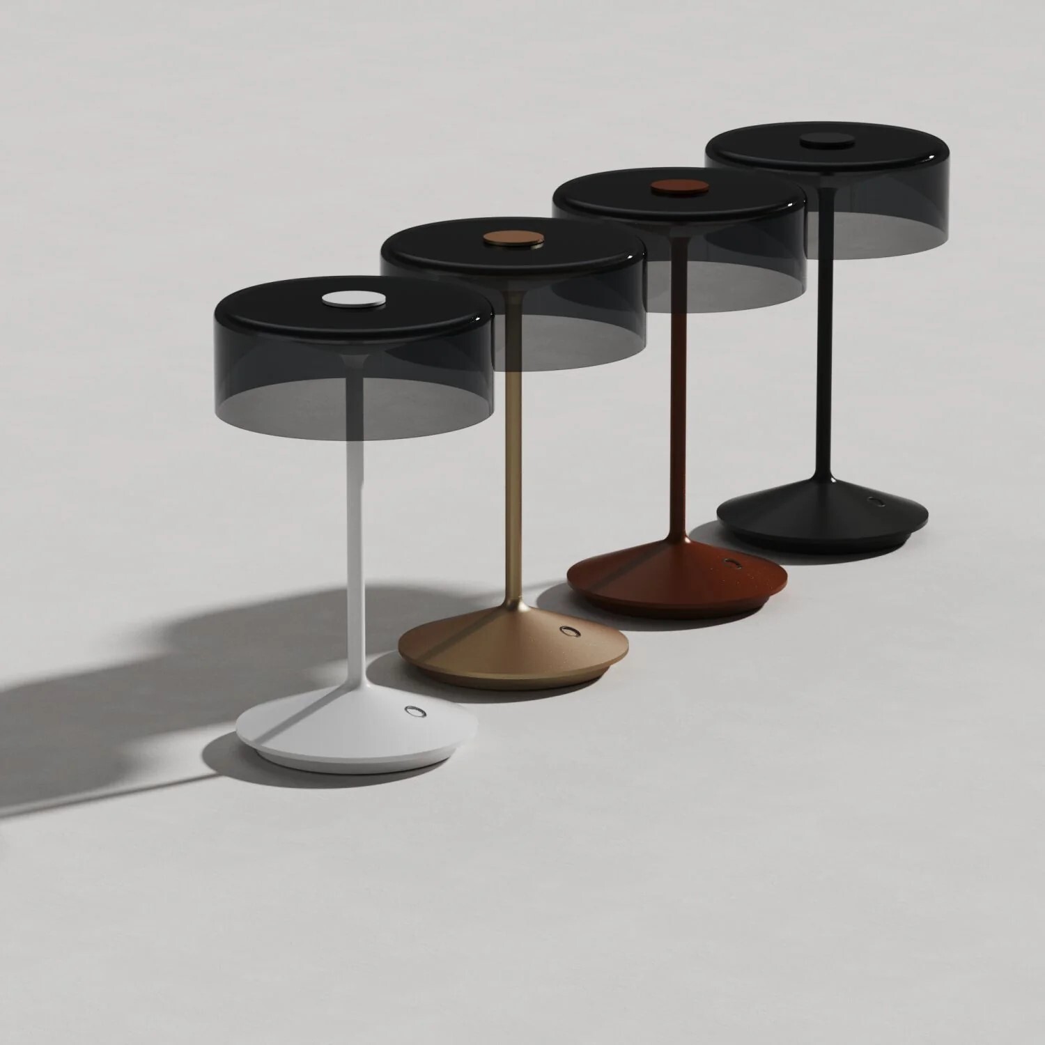 義大利UBIQUA-Crystal 晶透光影感|無線 桌燈