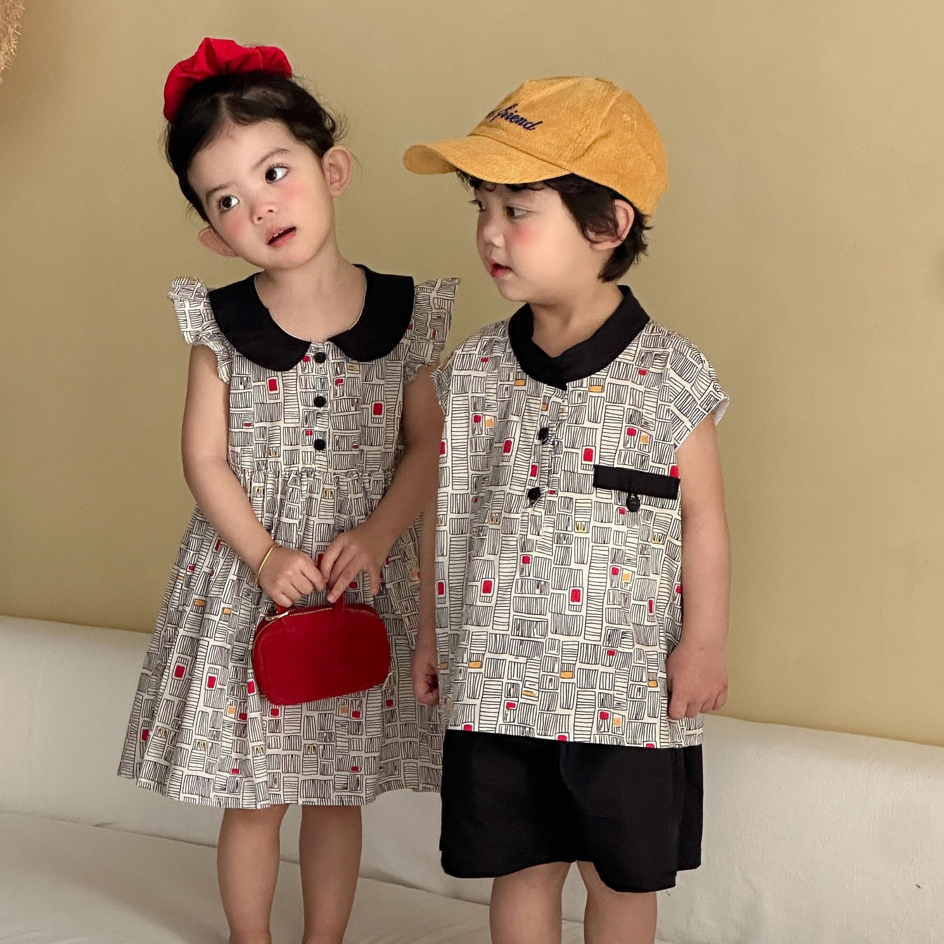 兄弟姐妹一起穿_幾何套裝/洋裝