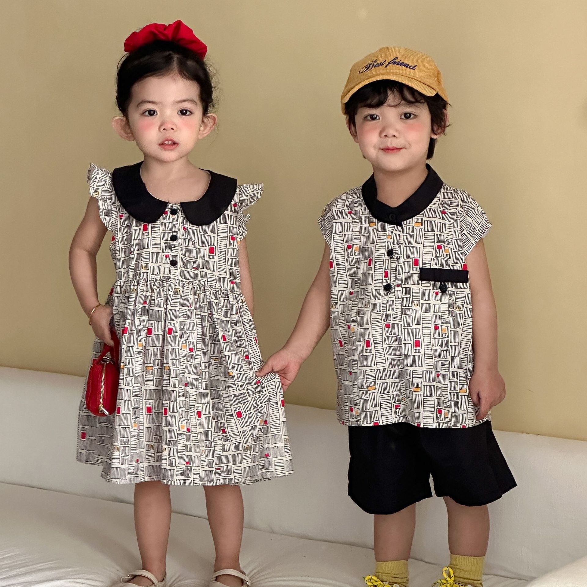 兄弟姐妹一起穿_幾何套裝/洋裝