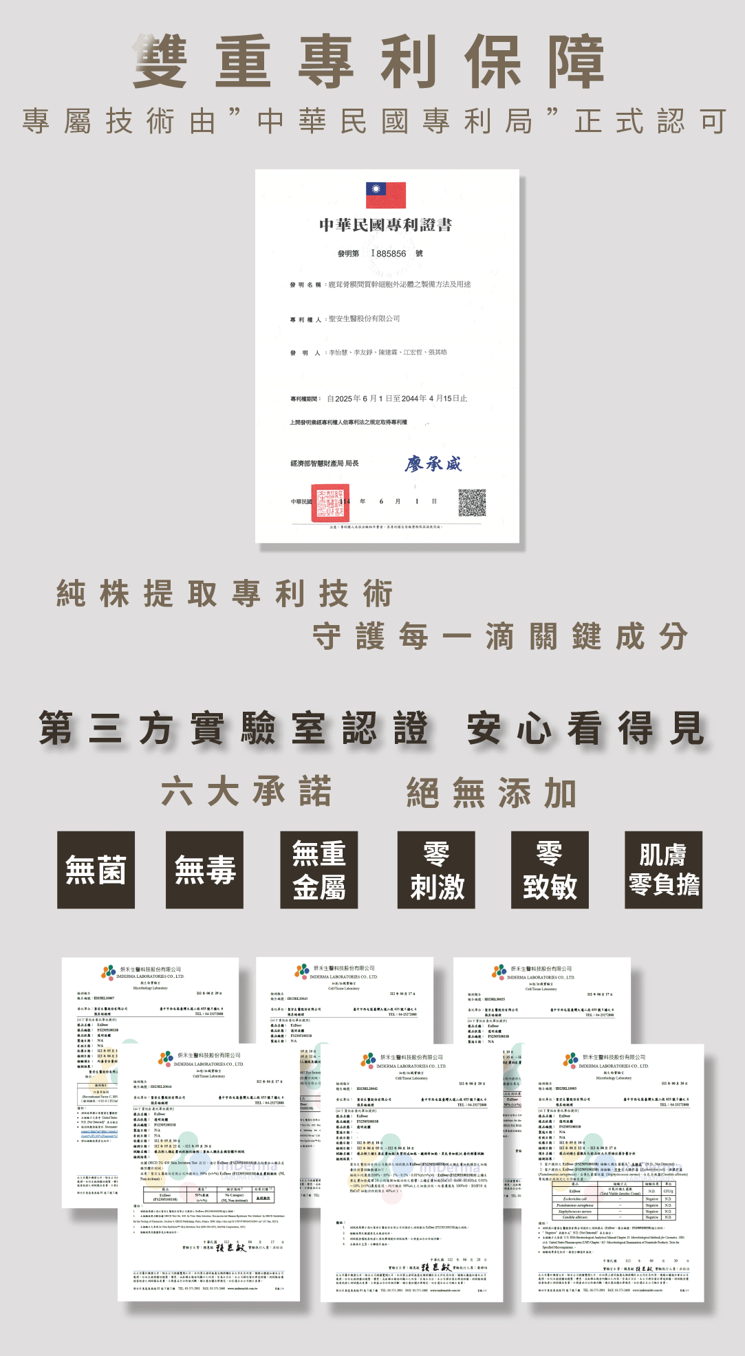 Dear PURE 光泌體外泌體精華 專利凍乾技術圖