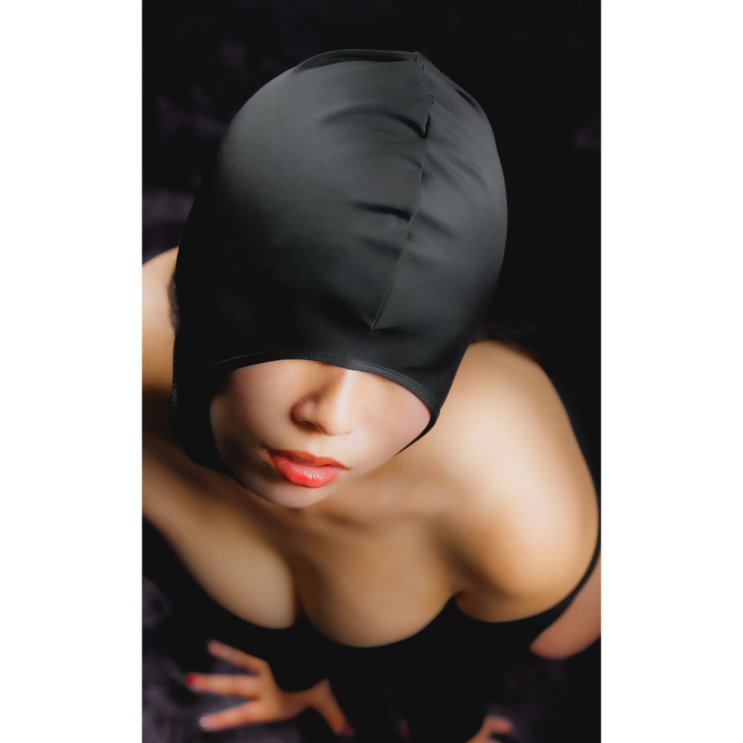 EXECUTE - 超細纖維露口遮眼面罩 - 黑色