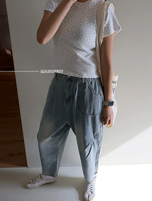 ᴴᴼᵀ ▸▸店長推薦◃◃ 春夏新款/鬆緊側壓折哈倫褲 MANIFEST正韓🇰🇷