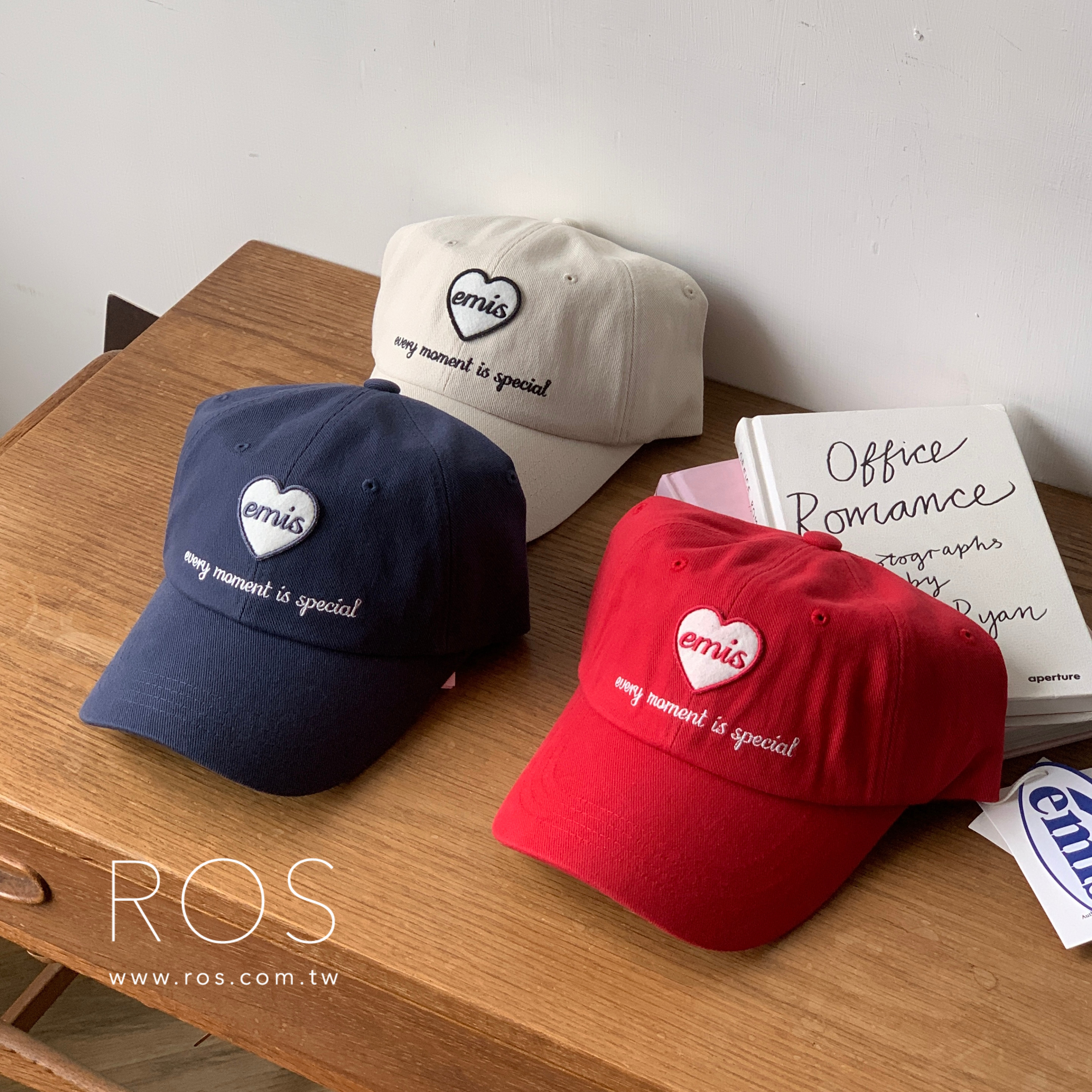 Emis Heart Wappen Logo棒球帽 (3colors)